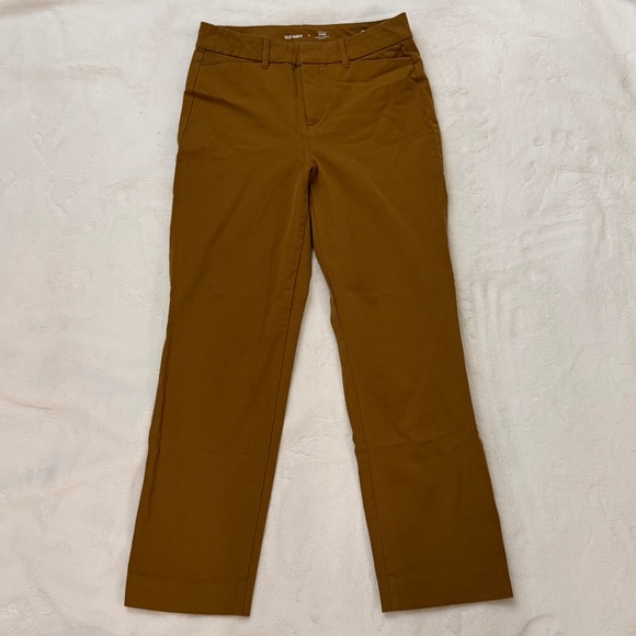 Old Navy High Rise Pixie Straight Leg - Women 4 Petite - Brown - Picture 1 of 3